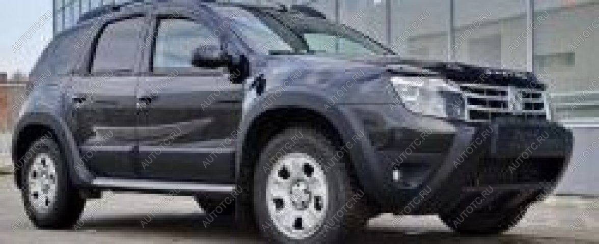 3 069 р. Расширители колесных арок (передний левый) Русская Артель  Nissan Terrano D10 дорестайлинг (2013-2016) (шагрень)  с доставкой в г. Майкоп