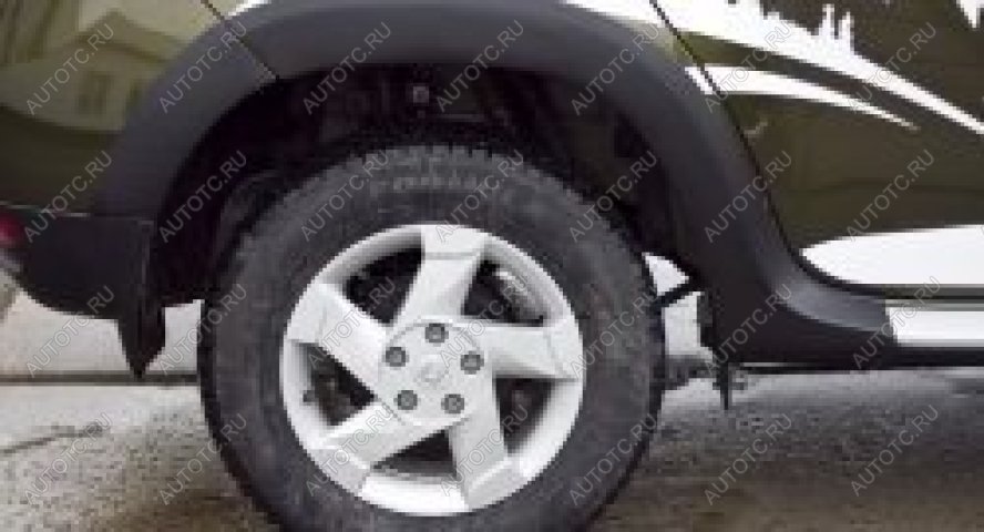 2 429 р. Расширители колесных арок (задний левый) Русская Артель Renault Duster HS рестайлинг (2015-2021) (шагрень)  с доставкой в г. Майкоп