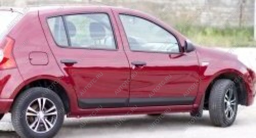 759 р. Молдинг на двери задний левый узкий Русская Артель Renault Sandero Stepway (BS) (2010-2014) (глянец под покраску)  с доставкой в г. Майкоп