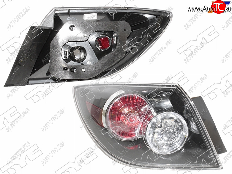 4 649 р. Фонарь задний левый (внешний) TYC  Mazda 3/Axela  BK (2006-2009) рестайлинг седан, рестайлинг, хэтчбэк  с доставкой в г. Майкоп