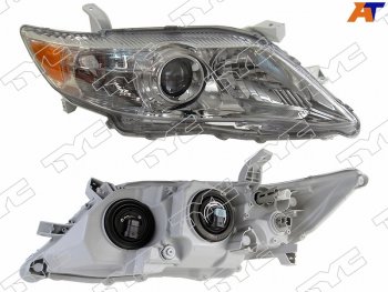 Фара правая (без корректора, темная, Евросвет) TYC Toyota Camry  XV40 (2009-2011) рестайлинг
