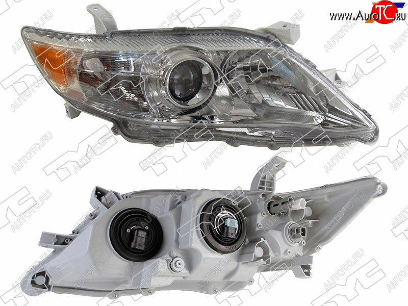 21 849 р. Фара правая (без корректора, темная, Евросвет) TYC  Toyota Camry  XV40 (2009-2011) рестайлинг  с доставкой в г. Майкоп