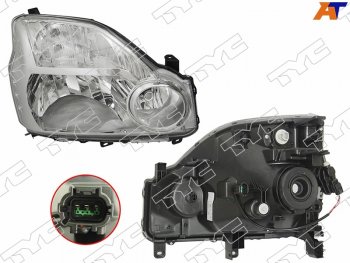 Фара правая (с электрокорректором, Евросвет) TYC Nissan X-trail  2 T31 (2007-2011) дорестайлинг