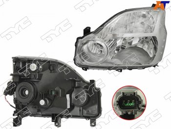 Фара левая (с электрокорректором, Евросвет) TYC Nissan X-trail  2 T31 (2007-2011) дорестайлинг