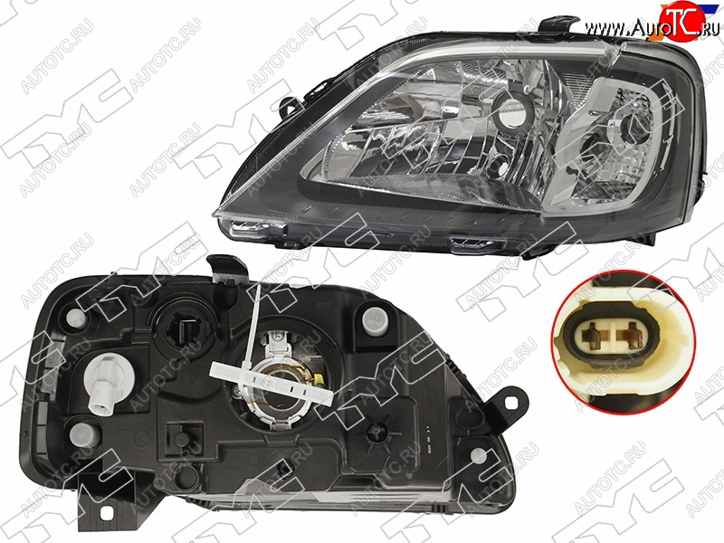 5 699 р. Фара левая (под корректор) TYC  Renault Logan  1 (2004-2010) дорестайлинг  с доставкой в г. Майкоп