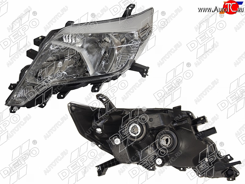 10 249 р. Фара TOYOTA LAND CRUISER PRADO 150 13-17 LH галоген, под корректор (Евросвет)                        DEPO 212-11Y2L-LD-EM  с доставкой в г. Майкоп