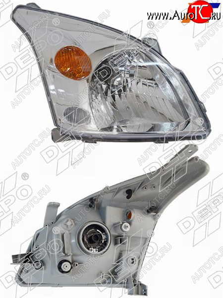 12 999 р. Фара Toyota Land Cruiser Prado (J120) 02-09 (Справа Галоген под электрокорректор) DEPO 212-11D7R-LD-EM  с доставкой в г. Майкоп