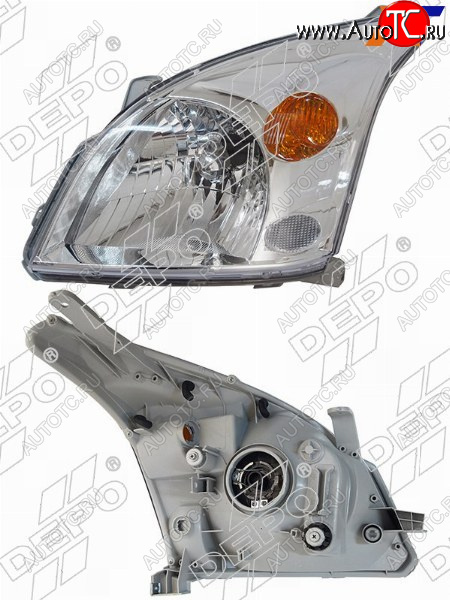 12 999 р. Фара Toyota Land Cruiser Prado (J120) 02-09 (Слева Галоген под электрокорректор) DEPO 212-11D7L-LD-EM  с доставкой в г. Майкоп