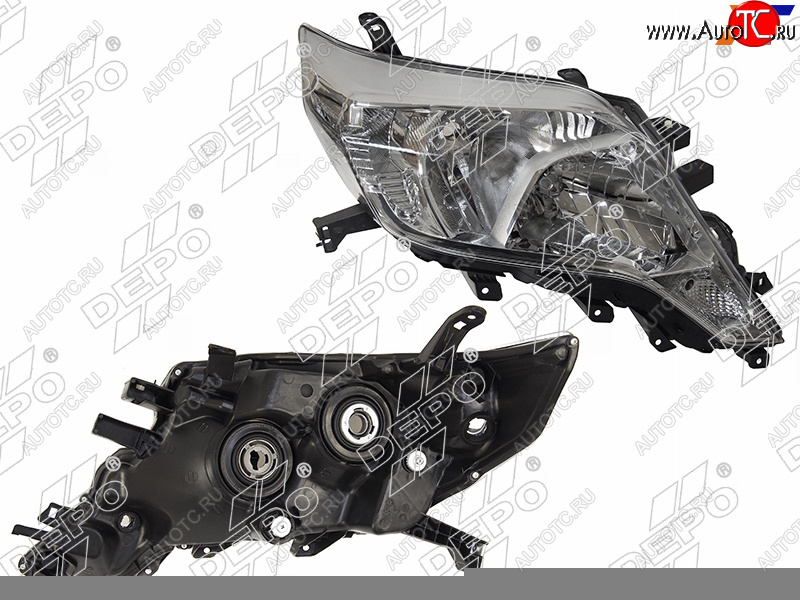 9 299 р. Фара TOYOTA LAND CRUISER PRADO 150 13-17 RH галоген, под корректор (Евросвет)                        DEPO 212-11Y2R-LD-EM  с доставкой в г. Майкоп