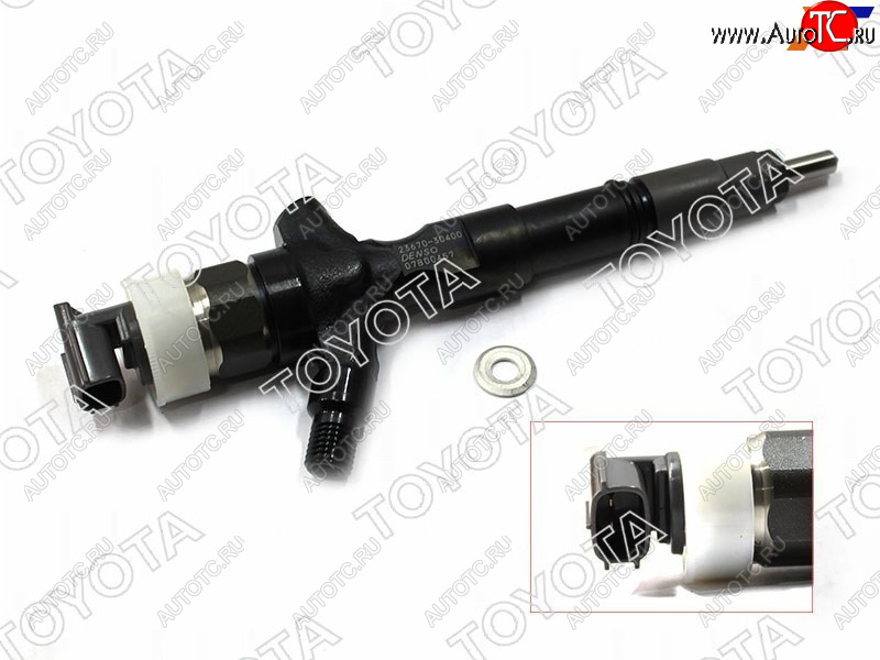 46 999 р. Форсунка топливная дизель Toyota Hilux Pick Up 04-15  Land Cruiser Prado (J150) 09-24  Fortuner 04 TOYOTA 23670-39365  с доставкой в г. Майкоп