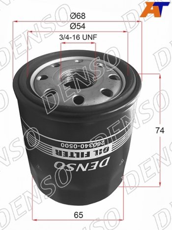 Фильтр масляный TOYOTA A,E,S,NZ,ZZFE 90- DENSO 260340-0500