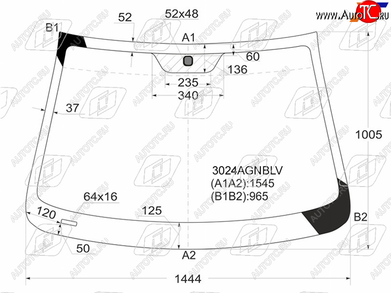 7 449 р. Стекло лобовое Chevrolet Captiva 06-15  Opel Antara 06-15  Daewoo Winstorm 06-10  Saturn Vue 07-1 FUYAO 3024AGNBLV  с доставкой в г. Майкоп