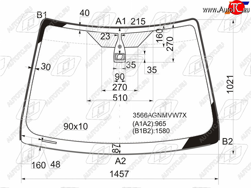 8 499 р. Стекло лобовое (Датчик дождя Молдинг) Ford Focus 04-11  Focus RS 09-11  Focus ST 05-10 FUYAO 3566AGNMVW7X  с доставкой в г. Майкоп