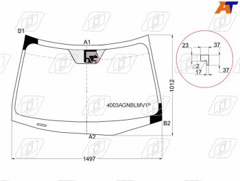 7 399 р. Стекло лобовое (Датчик дождя) Honda Accord 08-11  Acura TSX 08-14 FUYAO 4003AGNBLMV1P  с доставкой в г. Майкоп. Увеличить фотографию 1