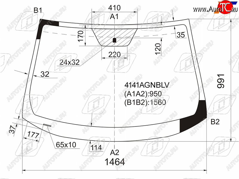 5 999 р. Стекло лобовое Hyundai ix35 09-15  Tucson 09-15 FUYAO 4141AGNBLV  с доставкой в г. Майкоп