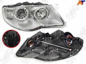 Фара Volkswagen Touareg 02-10 (Спереди Справа) DEPO 441-11C2RMLD-EM