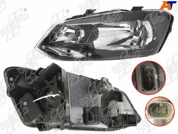 Фара VW POLO 10-20 LH 4D с корректором                                                               DEPO 441-11G9LMLDEM2
