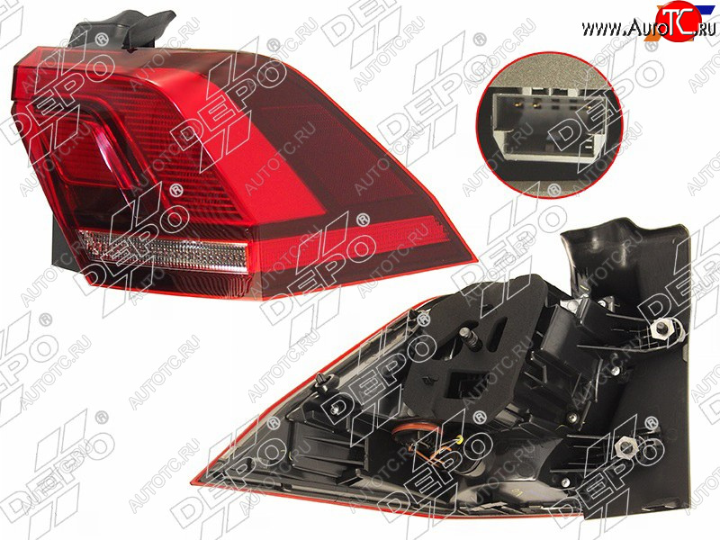 13 449 р. Фонарь задний VW TIGUAN 16- RH LED                                                                   DEPO 441-19AMR-WE  с доставкой в г. Майкоп