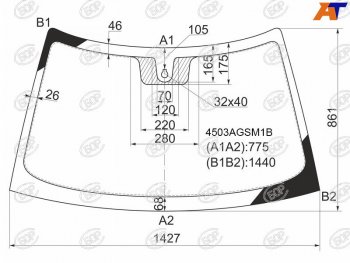 6 599 р. Стекло лобовое (Датчик дождя) LADA 2110 95-14  2111 97-14  2112 99-09  Priora 07-18 BOR 4503AGSM1B  с доставкой в г. Майкоп. Увеличить фотографию 1