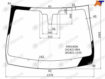 7 299 р. Стекло лобовое LADA XRAY 15-  XRAY Cross 18- SISECAM 4591AGN  с доставкой в г. Майкоп. Увеличить фотографию 1