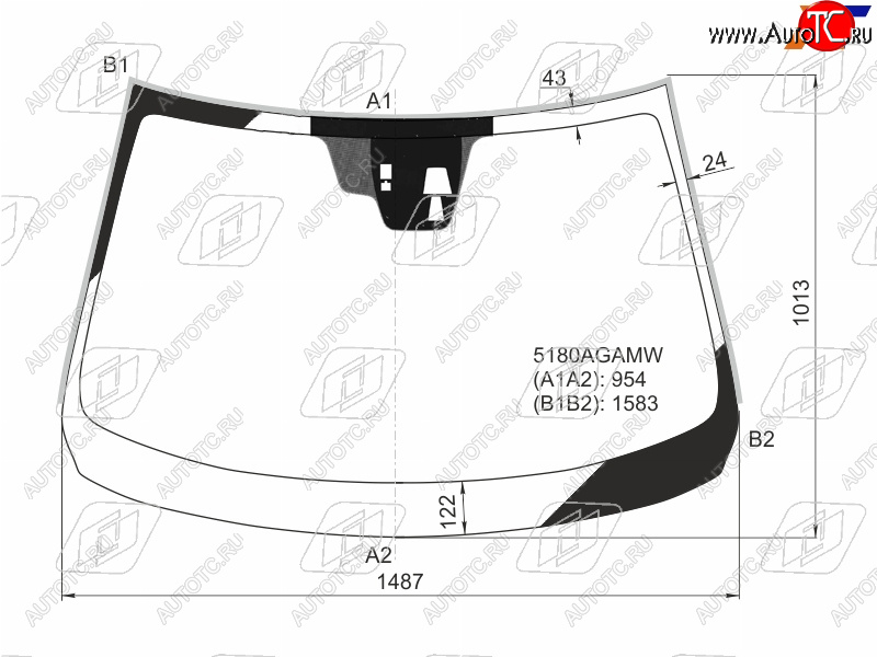 9 299 р. Стекло лобовое (Две камеры Датчик дождя Молдинг) Mazda 6 12- FUYAO 5180AGNCMW  с доставкой в г. Майкоп