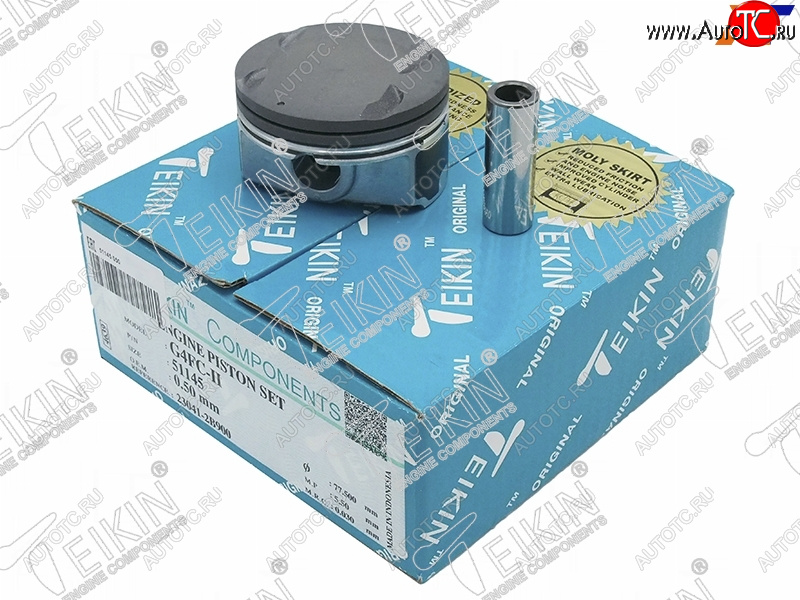5 799 р. Поршни (к-т 4 шт) HYUNDAI SOLARISELANTRAI20I30KIA CEEDSOULCERATO 1,41,6 G4FAG4FC 10- TEIKIN 51145 050  с доставкой в г. Майкоп