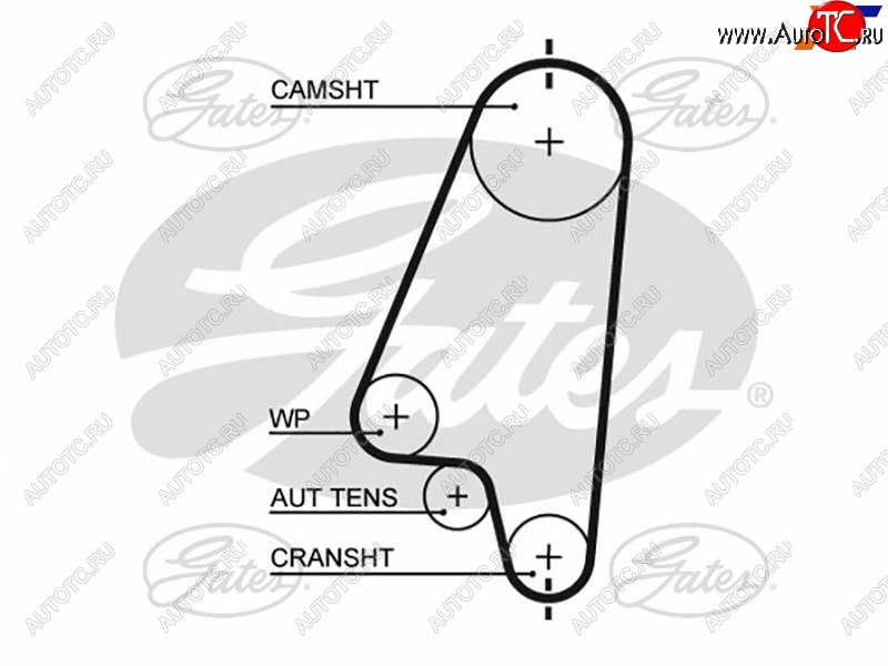 1 039 р. Ремень ГРМ DAEWOO NEXIA 1.5(SOHC) 95-LANOS 1.41.6 97-OPEL ASTRA 1.41.6 91-05CORSA 1.4 94-02 GATES 5310XS  с доставкой в г. Майкоп