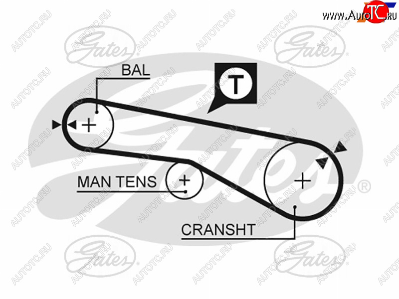 889 р. Ремень балансировочного вала HYUNDAI SONATA EF 02-SANTA FE 00-CHERY TIGGO 2.0 05-MITSUBISHI L200 GATES 5257XS  с доставкой в г. Майкоп