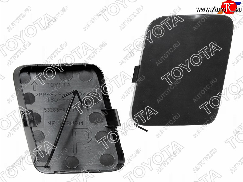 999 р. Заглушка бампера RH под крюк SAT Toyota RAV4 XA305 5 дв. дорестайлинг (2005-2009)  с доставкой в г. Майкоп