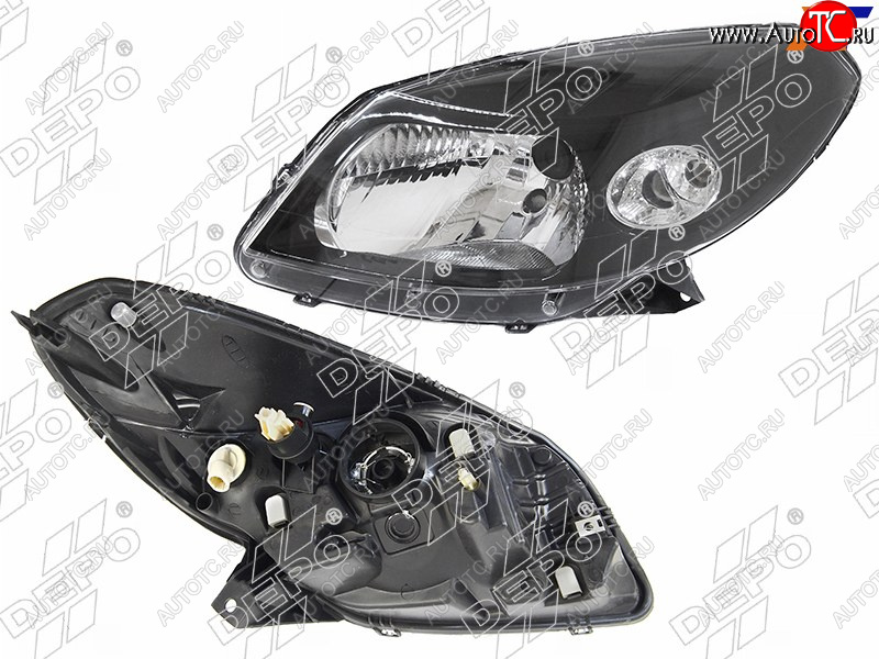 13 249 р. Фара RENAULT SANDEROSANDERO STEPWAY 10-14 LH черная                                                 DEPO 551-1170L-LDEM2  с доставкой в г. Майкоп