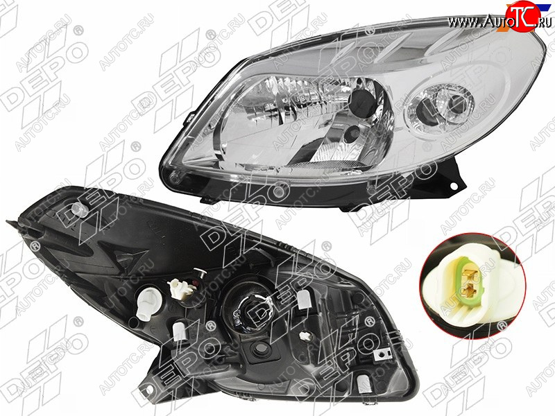 11 399 р. Фара RENAULT SANDERO 10-14 LH                                                                        DEPO 551-1170L-LDEM1  с доставкой в г. Майкоп