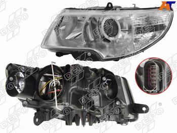17 949 р. Фара SKODA SUPERB 08-13 LH DEPO 665-1116LMLDBEM  с доставкой в г. Майкоп. Увеличить фотографию 1
