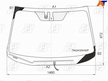11 299 р. Стекло лобовое (Обогрев щеток Датчик дождя Молдинг) Subaru Legacy 17-19  Outback 14-21  Legacy B FUYAO 7942AGNHMP  с доставкой в г. Майкоп. Увеличить фотографию 1