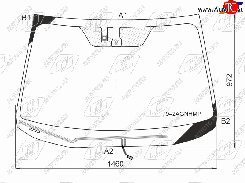11 299 р. Стекло лобовое (Обогрев щеток Датчик дождя Молдинг) Subaru Legacy 17-19  Outback 14-21  Legacy B FUYAO 7942AGNHMP  с доставкой в г. Майкоп