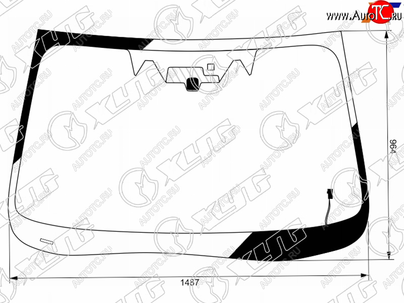 14 349 р. Стекло лобовое (Обогрев щеток Две камеры Датчик дождя) Subaru Forester 18- XYG 7944AGNCHMV LFW/H/X  с доставкой в г. Майкоп