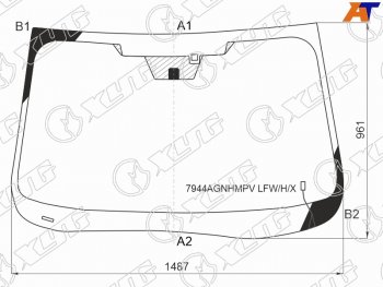 9 599 р. Стекло лобовое (Обогрев щеток Две камеры Датчик дождя) Subaru Forester 18-21 XYG 7944AGNHMPV LFW/H/X  с доставкой в г. Майкоп. Увеличить фотографию 1