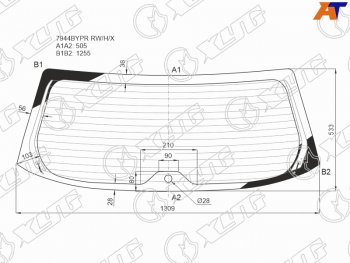 10 999 р. Стекло заднее с обогревом SUBARU FORESTER SK SUV 19-                                                 XYG 7944BYPR RW/H/X  с доставкой в г. Майкоп. Увеличить фотографию 1