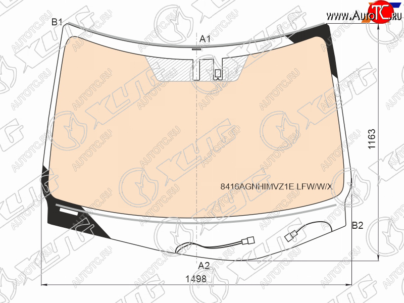22 599 р. Стекло лобовое (Обогрев полный/Датчик дождя/Молдинг) XYG  Lexus RX350  AL20 (2015-2019) дорестайлинг  с доставкой в г. Майкоп