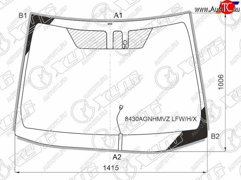 10 249 р. Стекло лобовое (Обогрев щеток Датчик дождя Молдинг) Toyota Corolla (E210) 18-22 XYG 8430AGNHMVZ LFW/H/X  с доставкой в г. Майкоп