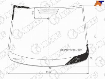 7 249 р. Стекло лобовое VOLKSWAGEN GOLF PLUS 06-14                                                            XYG 8583AGNVZ1H LFW/X  с доставкой в г. Майкоп. Увеличить фотографию 1