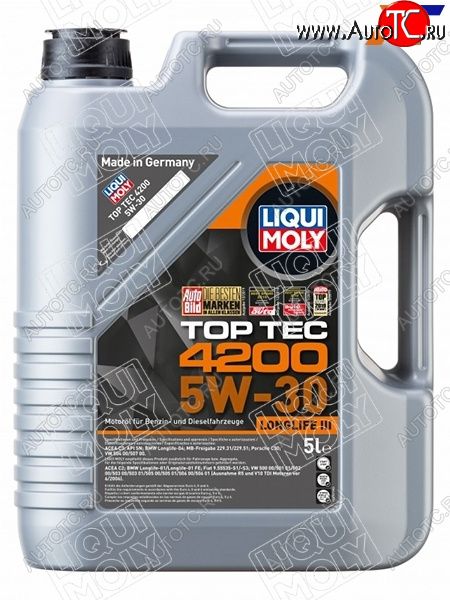 9 999 р. Масло моторное LIQUI MOLY Top Tec 4200 5W-30 NG SPC3C2 5л LIQUI MOLY 8973  с доставкой в г. Майкоп
