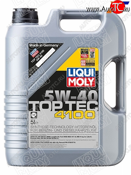 7 999 р. Масло моторное LIQUI MOLY Top Tec 4100 5W-40 SNC3 5л                                                LIQUI MOLY 9511  с доставкой в г. Майкоп