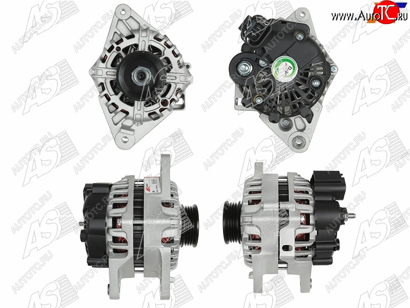 17 999 р. Генератор HYUNDAI ACCENT 1.51.6 03-09TUCSON 2.0 05-09KIA RIO 1.6 06-09SPORTAGE 2.0 05-06 12V 90A AS-PL A9008  с доставкой в г. Майкоп