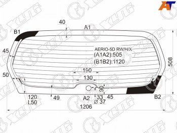 8 749 р. Стекло заднее (Цвет зеленый Обогрев) Suzuki Aerio 01-07  Liana 01-07 XYG AERIO-5D RW/H/X  с доставкой в г. Майкоп. Увеличить фотографию 1