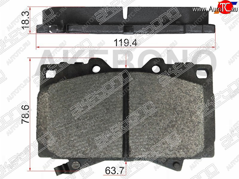 2 999 р. Колодки тормозные перед FL-FR SAT    Toyota Land Cruiser 100 дорестайлинг (1998-2002)  с доставкой в г. Майкоп