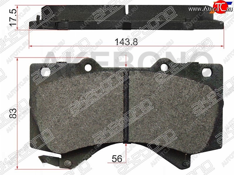 2 699 р. Колодки тормозные перед FL-FR SAT  Lexus LX570 J200 дорестайлинг (2007-2012)  с доставкой в г. Майкоп