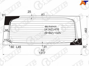 7 999 р. Стекло заднее (Цвет зеленый Обогрев) Great Wall Hover M2 13-14  Scion xB 03-06  Toyota bB 00-05 XYG BB RW/H/X  с доставкой в г. Майкоп. Увеличить фотографию 1