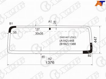 5 499 р. Стекло лобовое Jeep Wrangler 96-07 XYG DW01407 LFW/X  с доставкой в г. Майкоп. Увеличить фотографию 1
