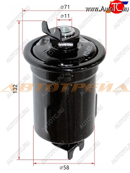 1 679 р. Фильтр топливный TOYOTA LAND CRUISER PRADOHILUX 3RZFE 95-02 MICRO FT1133  с доставкой в г. Майкоп