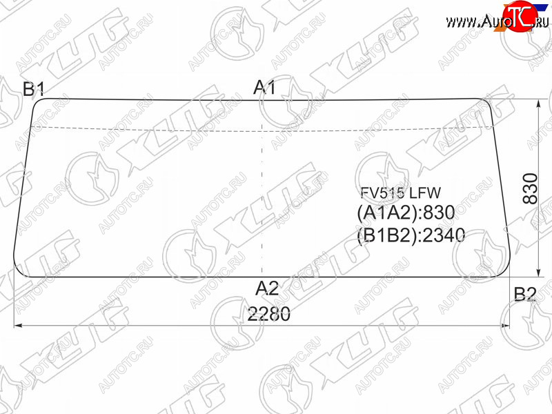 14 449 р. Стекло лобовое Foton Bj3251 05-  Mitsubishi Fuso Supergreat 96- XYG FV515 LFW  с доставкой в г. Майкоп